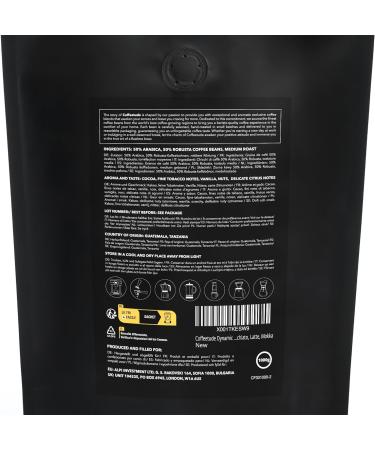 Coffeetude Dynamic Delight Blend (1kg 2.2lb) Exclusive Arabica and Robusta Coffee Blend Whole Coffee Beans Medium roasted Ideal for the preparation of Espresso Cappuccino Macchiato Latte Chocolate 1 g (Pack of 1) - Buy Online on GoSupps.com