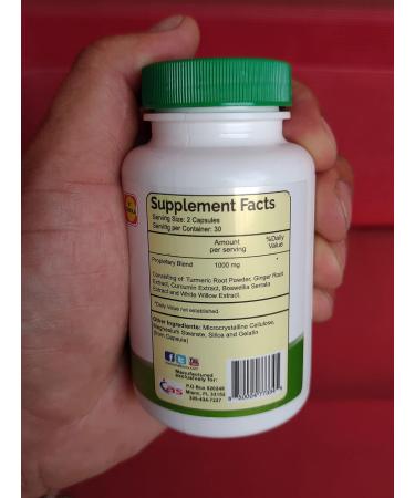 ARMY HEALTH Turmeric Curcumin Supplement Capsules - Extra Strength Turmeric with Ginger Root & Boswellia Serrata Extract - Herbal Formula Joint & Muscle Relief Support for Men & Women - 60 Capsules - Buy Online on GoSupps.com