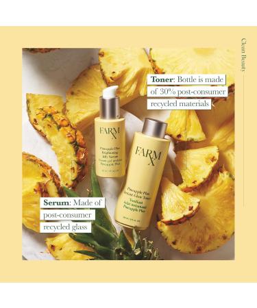Farm Rx Pineapple Plus Instant Glow Toner - Revitalizing Vegan AHA Toner for Sensitive Skin Pore-Reducing 150ml - Buy Online on GoSupps.com