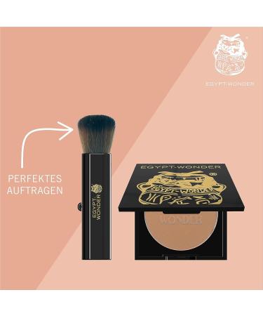 EGYPT - WONDER Compact Set Powder & Pearl Highlighter - Shimmering Facial Powder with Brush | 10g Makeup Essentials for Radiant Skin - Buy Online on GoSupps.com