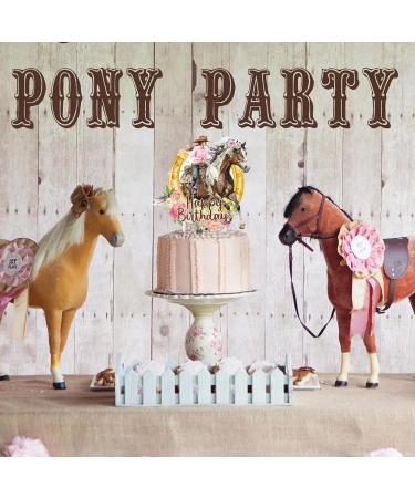 Cowgirl Birthday Cake Topper Cowgirl Birthday Party Supplies Western Cowgirl Cake Decorations Horse Cake Toppers for Girls Women Cowgirls Happy Birthday Party Cake Decorations - Buy Online on GoSupps.com