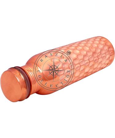Hanzla Collection Leak Proof Pure Copper Hammered Drinking Water Bottle Ayurveda Yoga Benefits - Buy Online on GoSupps.com