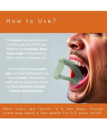 Silicone Jaw Stretcher - Effective TMJ Pain Relief Tool | Gentle Jaw Relaxer for Jaw Clenching & TMJ Relief Products - Buy Online on GoSupps.com