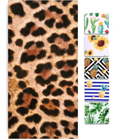 Oversized Cheetah Print Beach Towel - Lightweight Microfiber, Quick Dry 30X60 Towel for Women - Multipurpose Sand Free Towel for Pool, Bath, Yoga, and Swim - Leopard Cheetah Gifts - Buy Online on GoSupps.com