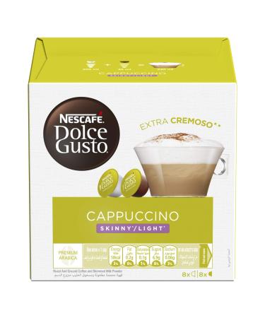 Nescafe Nescaf Dolce Gusto Cappuccino Skinny & Light Coffee Pods 8 Drinks 161 g