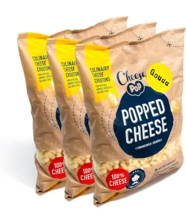 Cheesepop Souffl Cheese Snack - 100% Cheese...Surprisingly Crunchy! Clean Label - Vegetarian - Carbohydrate Free - Keto - Hi - Buy Online on GoSupps.com