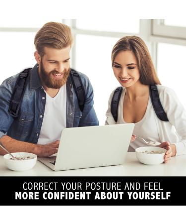 Back Posture Corrector for Men & Women - VividFit Pro Adjustable Upper Back Brace for Neck Pain Relief & Shoulder Support - Discreet Posture Trainer - Buy Online on GoSupps.com