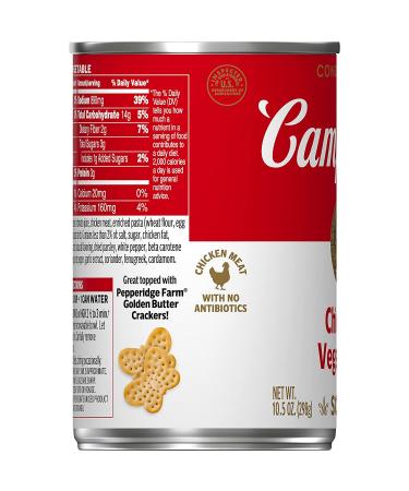 Campbell's Condensed Chicken Vegetable Soup 10.5 oz (Pack of 12) - Packaging Variations - Buy Online on GoSupps.com