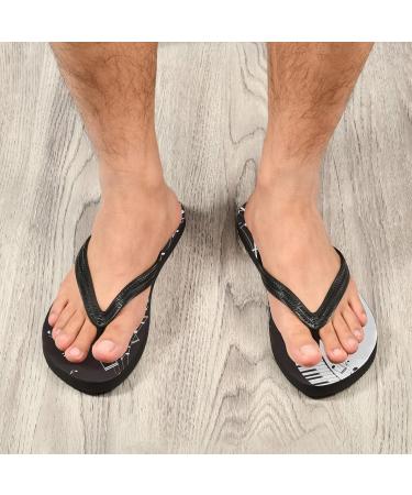 Mnsruu Musical Flip-Flops - Black & White Piano Design | XS Unisex Travel Home Spa & Hotel Footwear - Buy Online on GoSupps.com