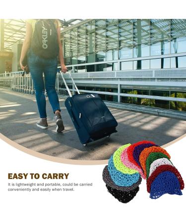 Beaupretty Braided Wigs: 12pcs Mesh Crochet Hair Net Cap Snood Hat for Short Hair - Mixed Color - Buy Online on GoSupps.com