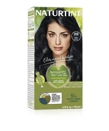 Naturtint Permanent Hair Color 2NB Blue Black (Pack of 1)  Ammonia Free  Vegan  Cruelty Free  up to 100% Gray Coverage  Long Lasting Results - Buy Online on GoSupps.com