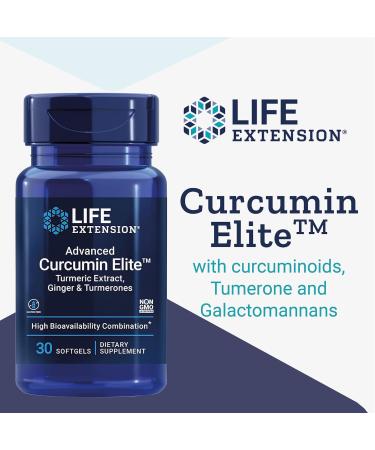 Life Extension Curcumin Elite 60 Vegan Capsules | Laboratory Tested | Gluten-Free, Vegetarian, SOYA-Free and Non-GMO - Buy Online on GoSupps.com
