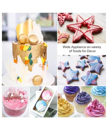 Jelife Rose Gold Edible Glitter - 5 Grams | Food Grade Shimmering Vegan Metallic Powder for Cake Decorating, Chocolates, Fondant, Drinks & More - Buy Online on GoSupps.com
