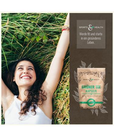 Premium Vegan Green Tea Capsules - 1 000 mg 200 Count High-Quality Extract Tested in Germany - Buy Online on GoSupps.com