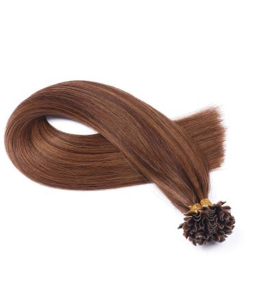 Keratin Bonding Hair Extensions #4/30 Mix - 70cm - 50 Strands - 100% Remy Real Hair - U-Tip - Novon Hair Extensions - Buy Online on GoSupps.com