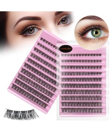 Premium Natural Look False Eyelashes | D Curl Synthetic Fiber Cluster Lashes | Reusable Lengthening Extensions by PANLOPU (8/10/12/14/16mm - Buy Online on GoSupps.com