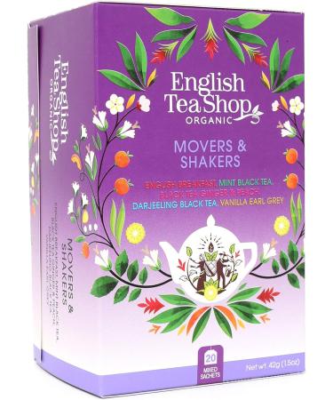 English Tea Shop Movers & Shakers Tea Bag Sachets 20-Piece - Buy Online on GoSupps.com