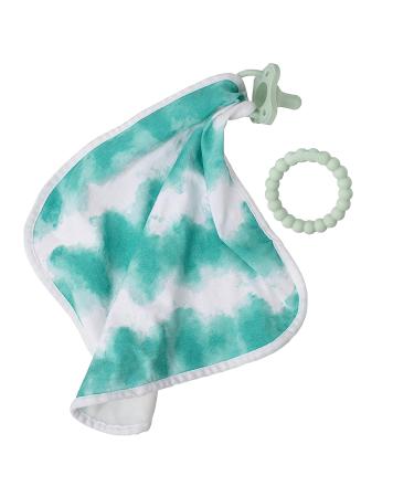 Dr. Brown's Lovey Blanket with Beaded Ring Teether and HappyPaci Silicone Pacifier in Green - Shop Now - Buy Online on GoSupps.com