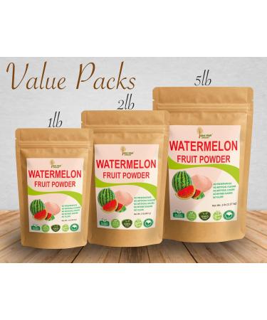 Indus Farms All Natural Watermelon Fruit Powder Instant Electrolytes Pre-Workout & Post-Workout Supplement Beverage Enhancer Marinades Sauces Salads Face Masks GMO-Free | 5 LB 80 Ounce (Pack of 1) - Buy Online on GoSupps.com