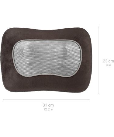 Medisana MC 840 Shiatsu Massage Pillow - Heated Neck Shoulder & Back Massager with Remote Control & Red Light Function | Ideal for Relaxation - Buy Online on GoSupps.com