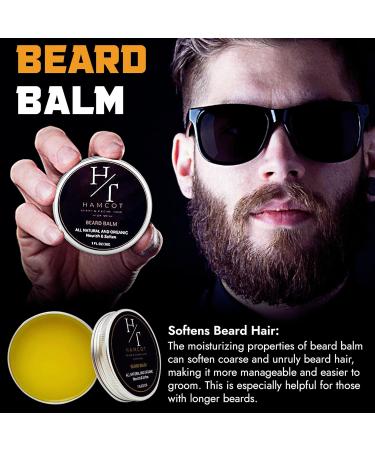 Hamcot Beard Grooming Kit for Men | Brush Oil & Balm | Ultimate Beard Care & Maintenance - Buy Online on GoSupps.com