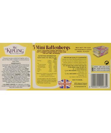 Mr Kipling Mini Battenbergs - 5 Pack | Delicious Sponge Cakes - Buy Online on GoSupps.com
