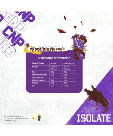 CNP Professional Isolate Premium Whey Protein Isolate 26g Protein 1.6kg & 900g 53/30 Servings 6 Great Tasting Flavours (Chocolate 1.8kg) Chocolate 1.8kg - Buy Online on GoSupps.com