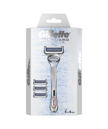 Gillette SkinGuard Sensitive Razor Men Clinically Tested for Sensitive Skin Razor + 4 Razor Blades - Buy Online on GoSupps.com