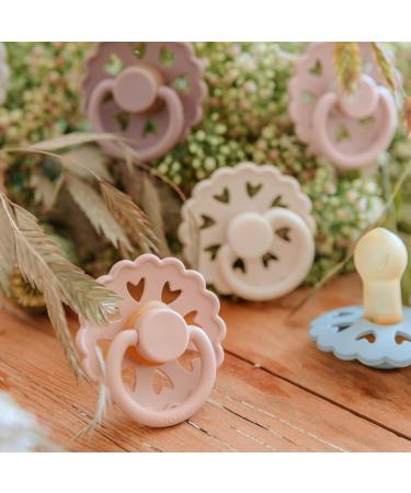 Frigg Fairytale Schnuller 2 Pack | BPA-Free Latex Pacifier | Cherry Shape | Size 2 (6-18 months) | Made in Denmark | Cream/Blush - Buy Online on GoSupps.com