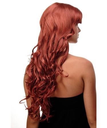 Buy WIG ME UP Long Curly Wavy Hair Wig with Bangs - Dark Copper Red 70cm - International Shipping Available - Buy Online on GoSupps.com
