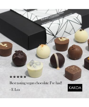 Shop Kocao Iconic Vegan Chocolate Box - 15 Gourmet Dairy-Free Chocolates with Brownie Coffee Caramel & Liqueur - International Shipping Available! - Buy Online on GoSupps.com