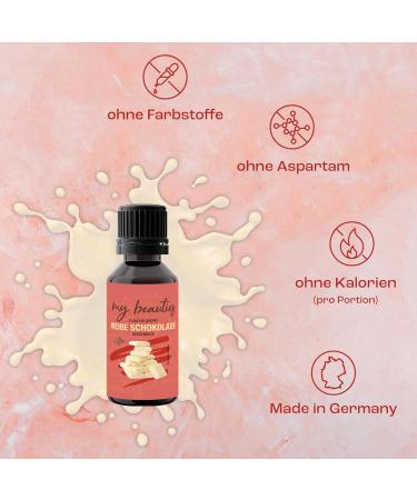 Buy My Beauties White Chocolate Flavor Drops 30ml - Sugar-Free & Low-Calorie Aroma Drops for Food - International Shipping Available - Buy Online on GoSupps.com