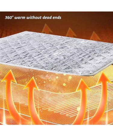 Ukalou Heated Thermal Blanket - Soft Fast Heating with 4 Levels & Auto Shutdown | Gray 180x150cm - Perfect for Mattresses - Buy Online on GoSupps.com