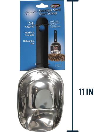 OurPets Durapet 1 Cup Stainless Steel Food Scoop - Durable & Easy-to-Use - Buy Online on GoSupps.com