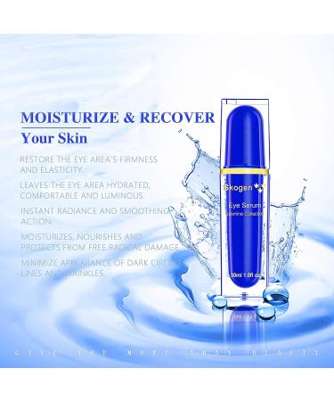 Skogen Premium Eye Serum Jasmine Collection | Anti-Wrinkle Daily Care | Reduces Aging Signs, Under Eye Darkness, Puffiness & Fine Lines | 30ml - Buy Online on GoSupps.com