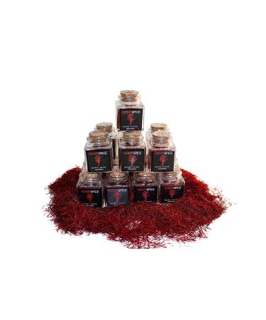 Heray Saffron: Premium Afghani Saffron Threads - 2g Square Glass Jar, Super Negin Quality A+, Fresh Pure All Red Thread Saffron Spice for Bouillabaisse, Risotto, Paella, Tea & More - Buy Online on GoSupps.com