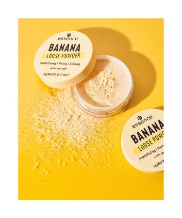 Essence Banana Loose Powder 3-Pack (3x6g) - Translucent Matt Vegan Oil-Free Perfume & Alcohol-Free - Buy Online on GoSupps.com