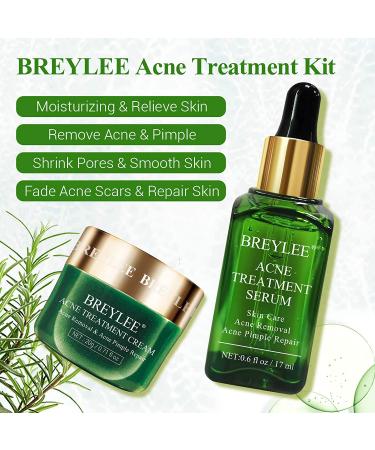 BREYLEE Tea Tree Oil 2 in 1 Acne Solution Kit for Clearing Severe Acne and Repairing Skin - Buy Online on GoSupps.com