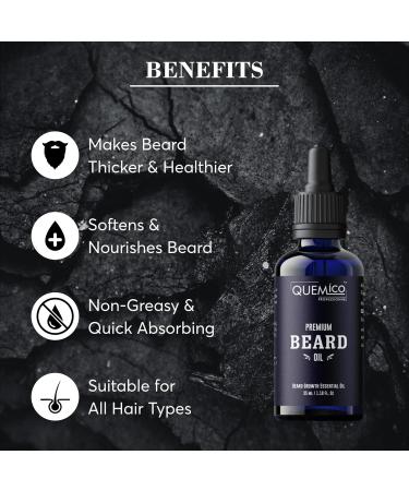 Premium Beard Oil for Men - Almond & 5 Essential Oils for Softening Beard - 35ml | International Shipping - Buy Online on GoSupps.com