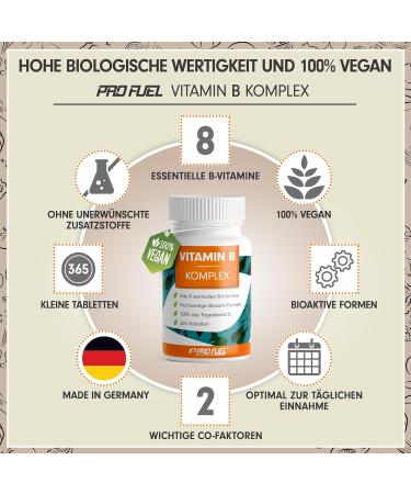 Buy Vegan Vitamin B Complex 3x365 Tablets | All 8 B Vitamins Quatrefolic Cholin & Myo-Inositol - International Shipping - Buy Online on GoSupps.com