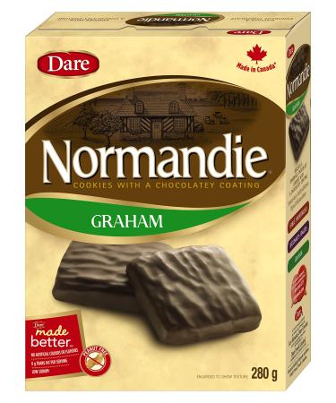 Normandie Graham - Chocolate Enrobed Crunchy Graham Cookies 280g Graham 280g