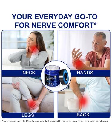 AIQIUSHA Nerve Relief Cream Maximum Strength Neuropathy Relief Cream Natural Ingredients Soothing Foot & Hand Cream for Nerve Discomfort Tingling & Burning Sensations Fast Absorbing for Men & Women - Buy Online on GoSupps.com