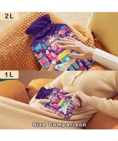 Naanle Robot Musician Hot Water Bottle - Transparent Hand Warmer for Pain Relief & Cold Therapy | 1L | Ideal for Comfort & Relaxation - Buy Online on GoSupps.com