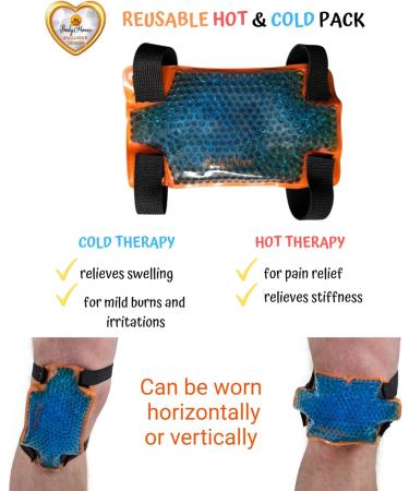 Kid's Knee Brace Support + Hot Cold Gel Pack - Sweet Pink for Patella Stabilization & Injury Prevention - Buy Online on GoSupps.com
