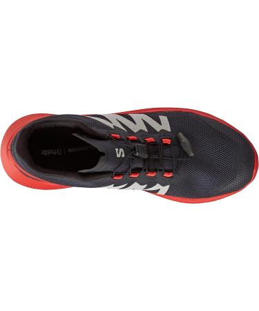 Salomon Men's Hypulse Trail Running Shoes 9.5 - Magnet/Poppy Red/Black | Lightweight & Durable - Buy Online on GoSupps.com