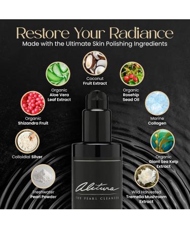 Alitura Pearl Facial Cleanser for Men & Women 100 ml Anti-Aging Face Wash with Marine Collagen Sea Kelp & Organic Botanicals Hydrating Gentle Exfoliant for Clear Smooth Skin 3.4 oz Travel Size 3.4 Ounce (Pack of 1) - Buy Online on GoSupps.com
