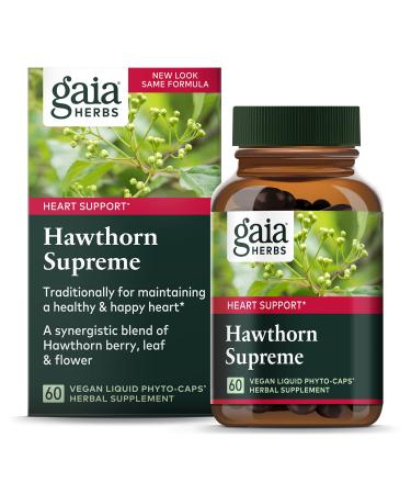 Gaia Herbs Hawthorn Supreme 60 Vegan Liquid Phyto-Caps