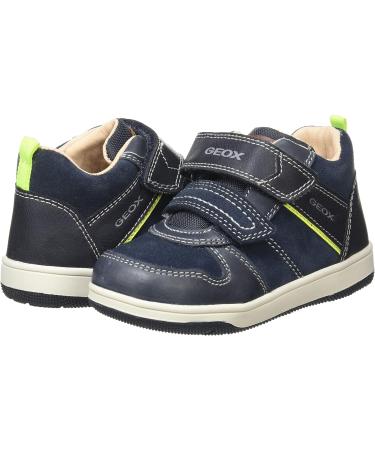 Geox Baby Girls B New Flick F Trainers - Navy Fluo Yellow - Size 5 UK Child - Buy Online on GoSupps.com