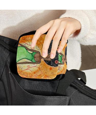 GIAPB African Tribal Art Period Bag - Sanitary Napkin Holder & Makeup Pouch - Color373 - Buy Online on GoSupps.com