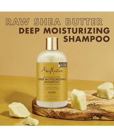 SheaMoisture Raw Shea Butter Shampoo - Deep Moisturizing for Dry, Damaged, or Transitioning Hair - Sulfate-Free - 13oz - Buy Online on GoSupps.com